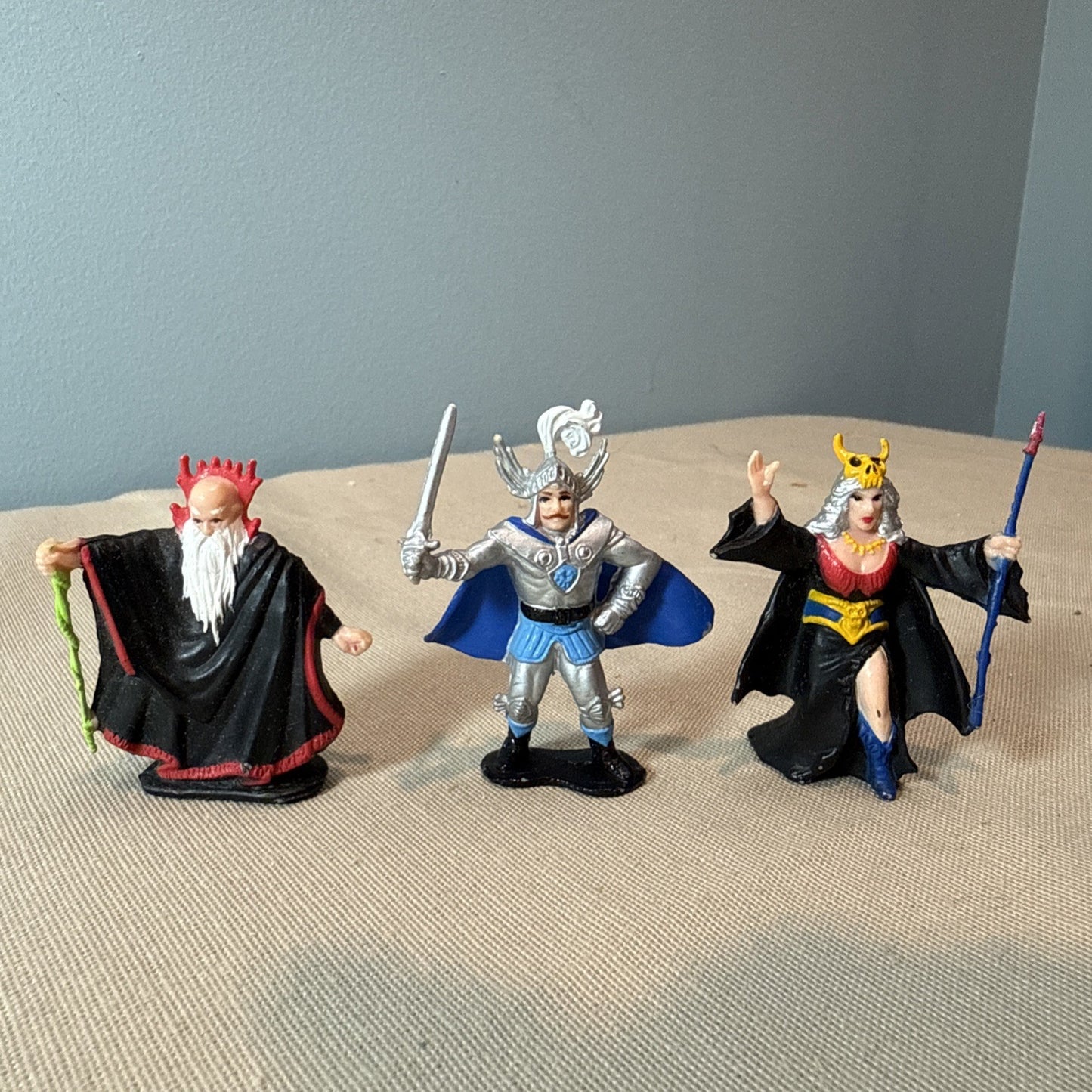 Vintage Advanced Dungeons Dragons 2" Evil Magic User TSR 1983 Figure Lot of 3