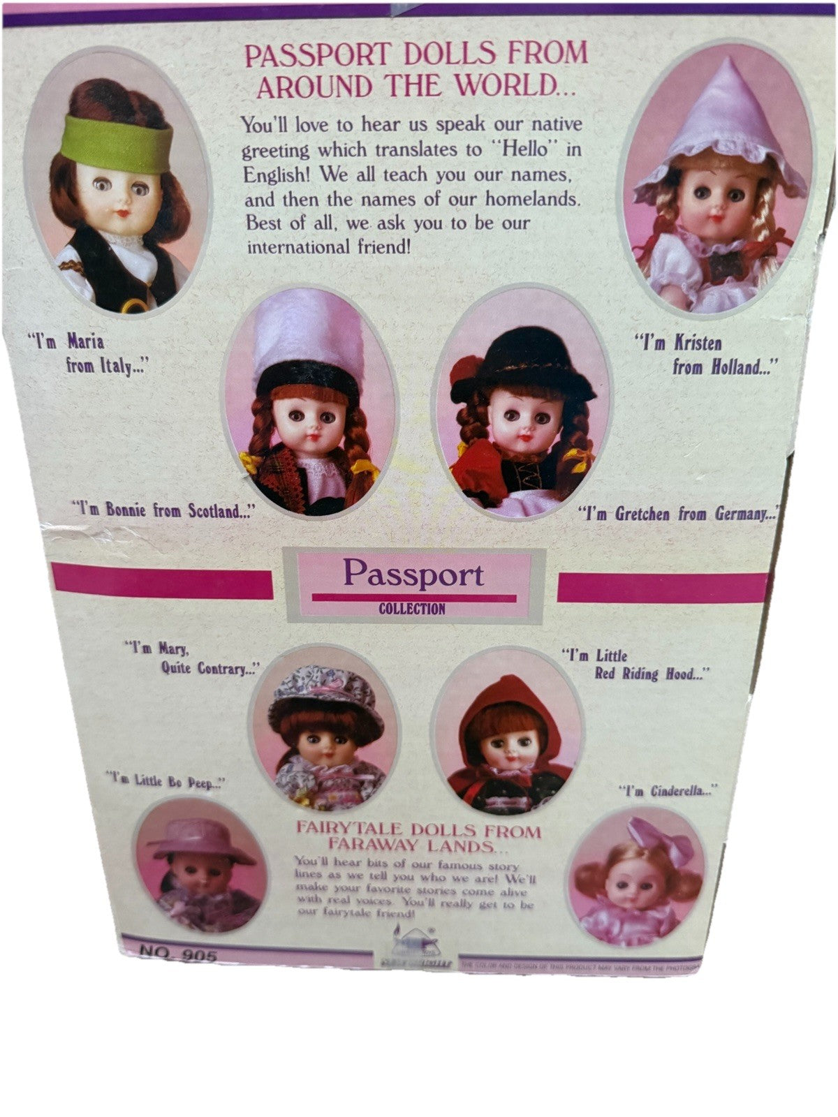 Vintage 1993 Passport To Italy Sleepy Eye Doll 7" Talking Doll Toy NEW IN BOX