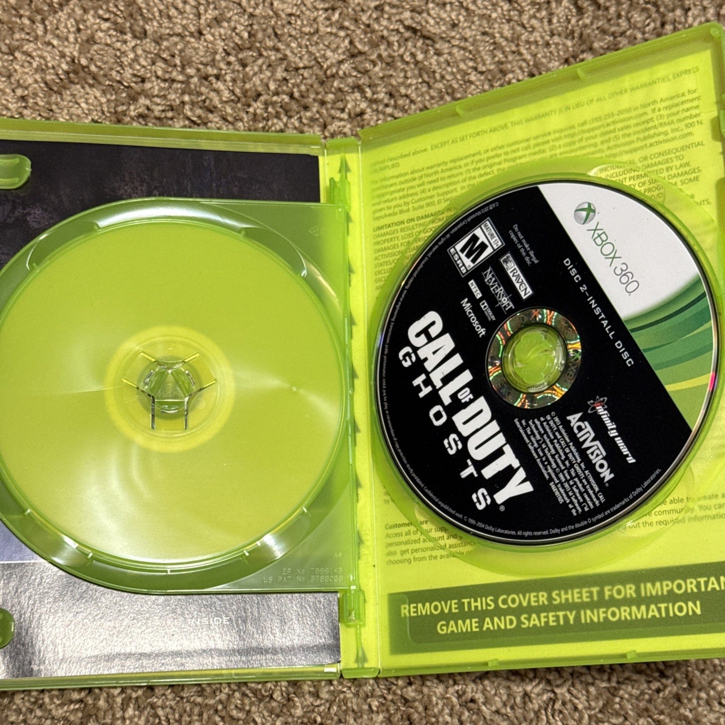 Xbox 360 Game Lot Call of Duty Ghosts and NBA 2K15