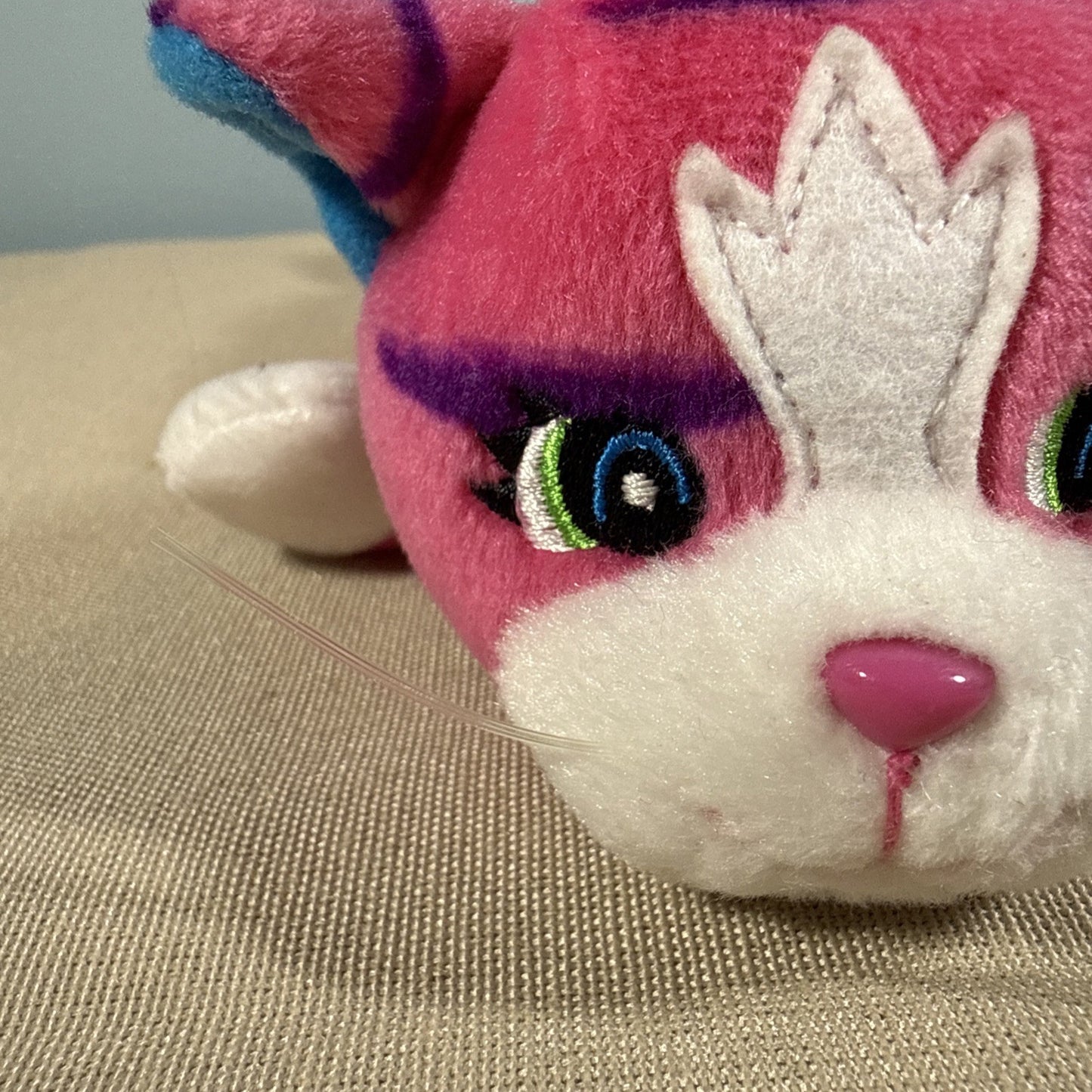 Vintage 1998 Lisa Frank Twinkle Star Pink Cat Bean Buddy NWT Rare Plush