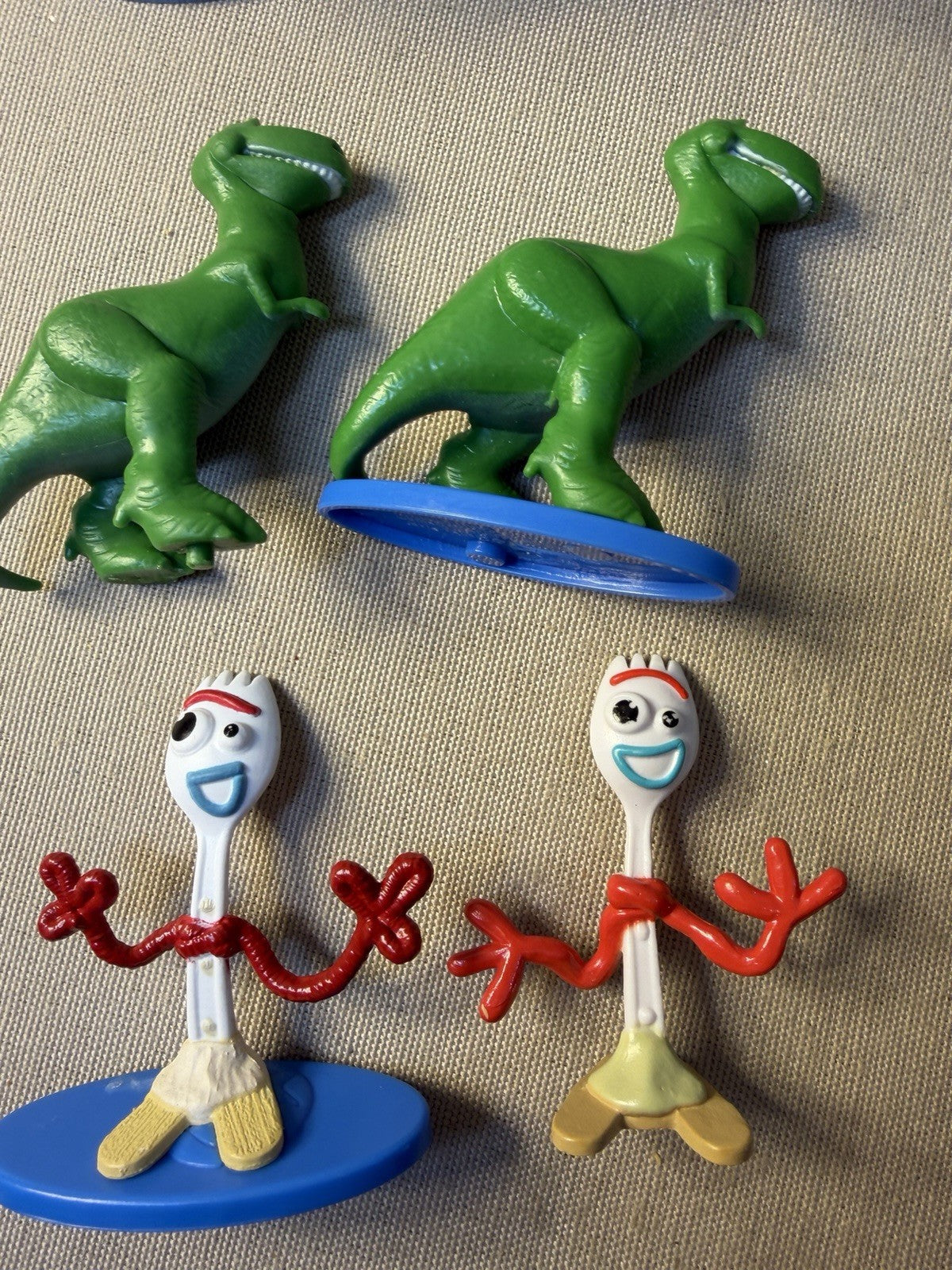 Toy Story Figures Comic Book Buzz Woody Forky Rex Bullseye Cards Toy Lot Disney