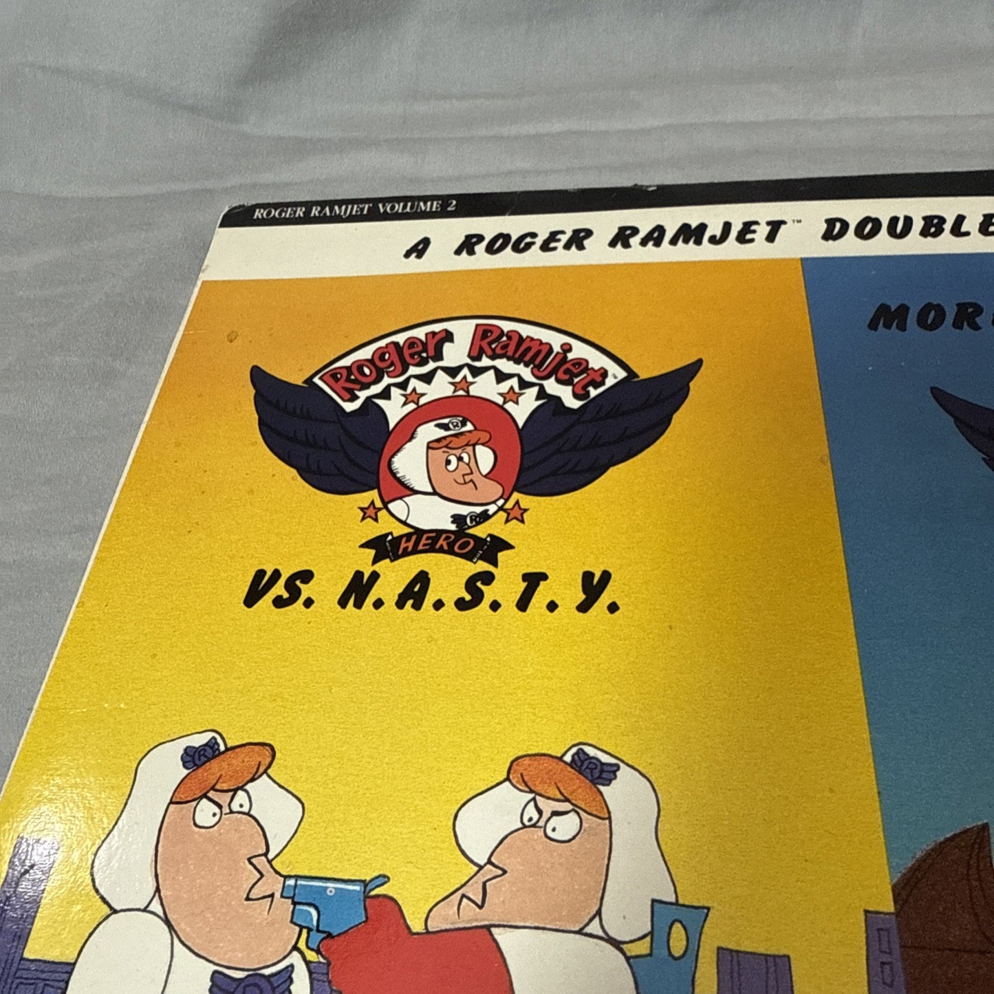 Roger Ramjet Double Feature LaserDisc Nasty Hero Rhino Home Video Animated OOP