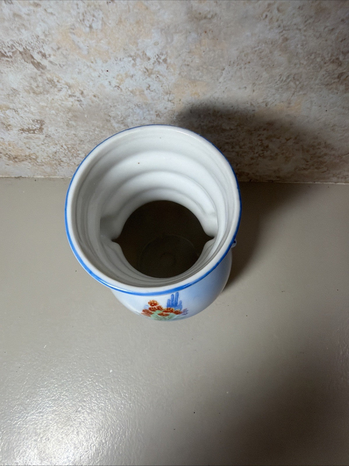 Vintage English Cottage Ceramic Sandland Ware Trinket Dish Vase Bowl England