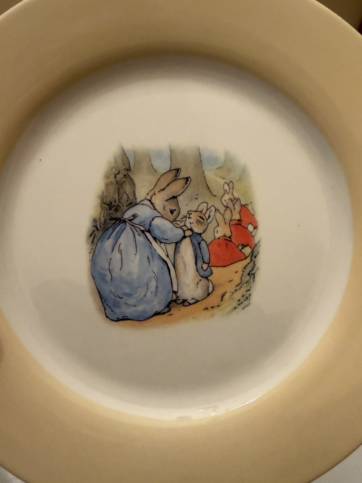Pottery Barn Kids Peter Rabbit Porcelain Plates Set 4 Beatrix Potter Boxed 2008
