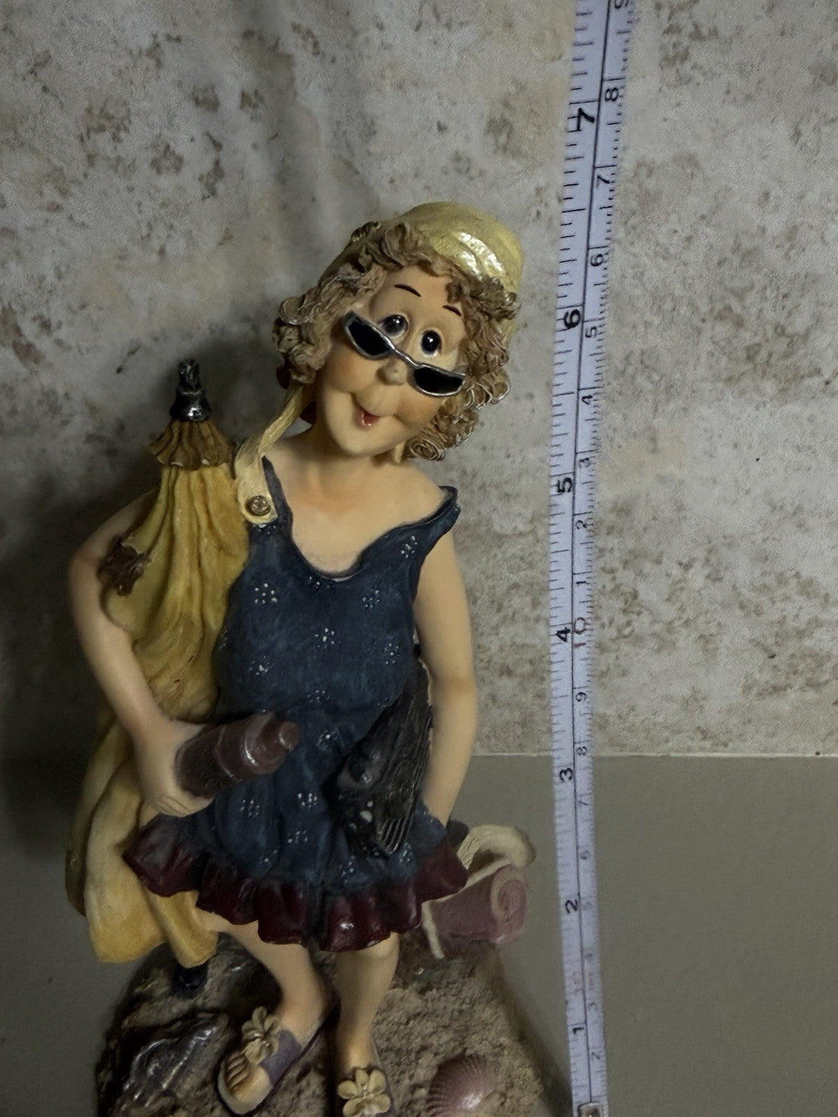 Boyds Bears Folkstone Edna B Sungoddess Life's A Beach Figurine 2001
