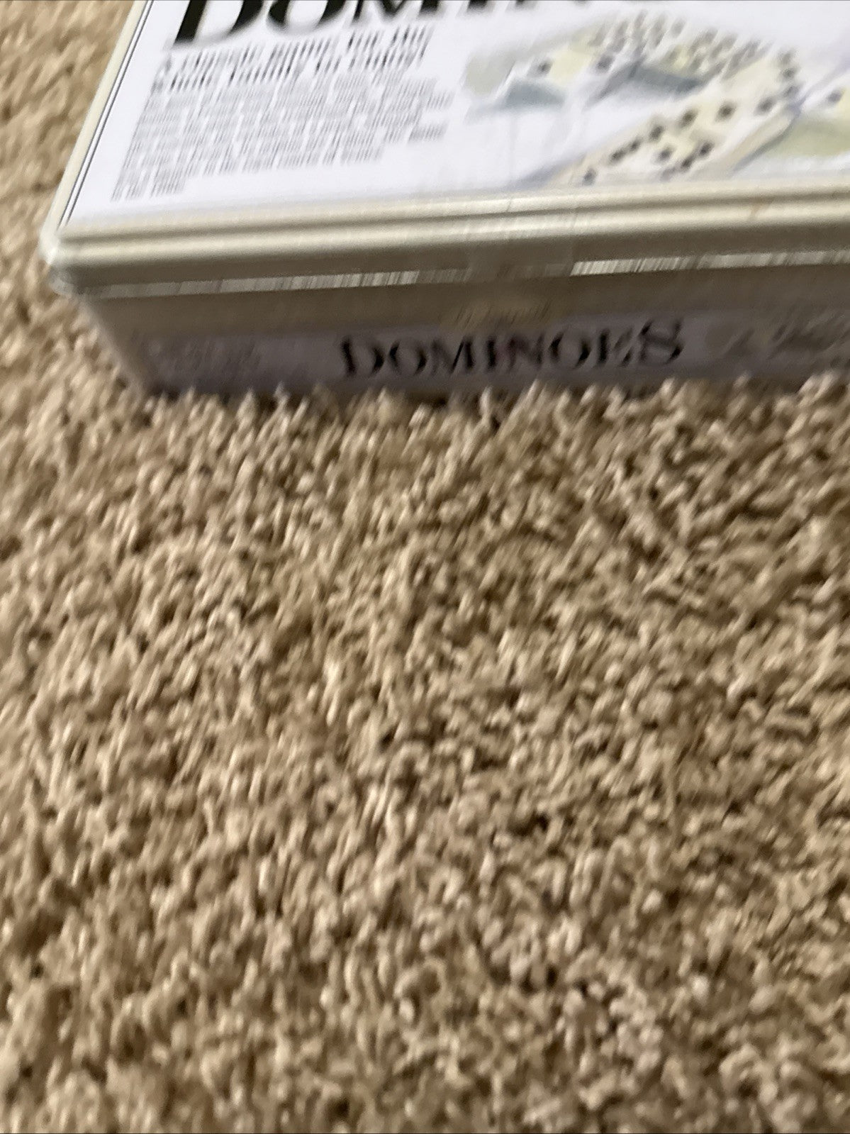 Double Nine Tournament Dominoes Set with Metal Tin Case Original Double 9