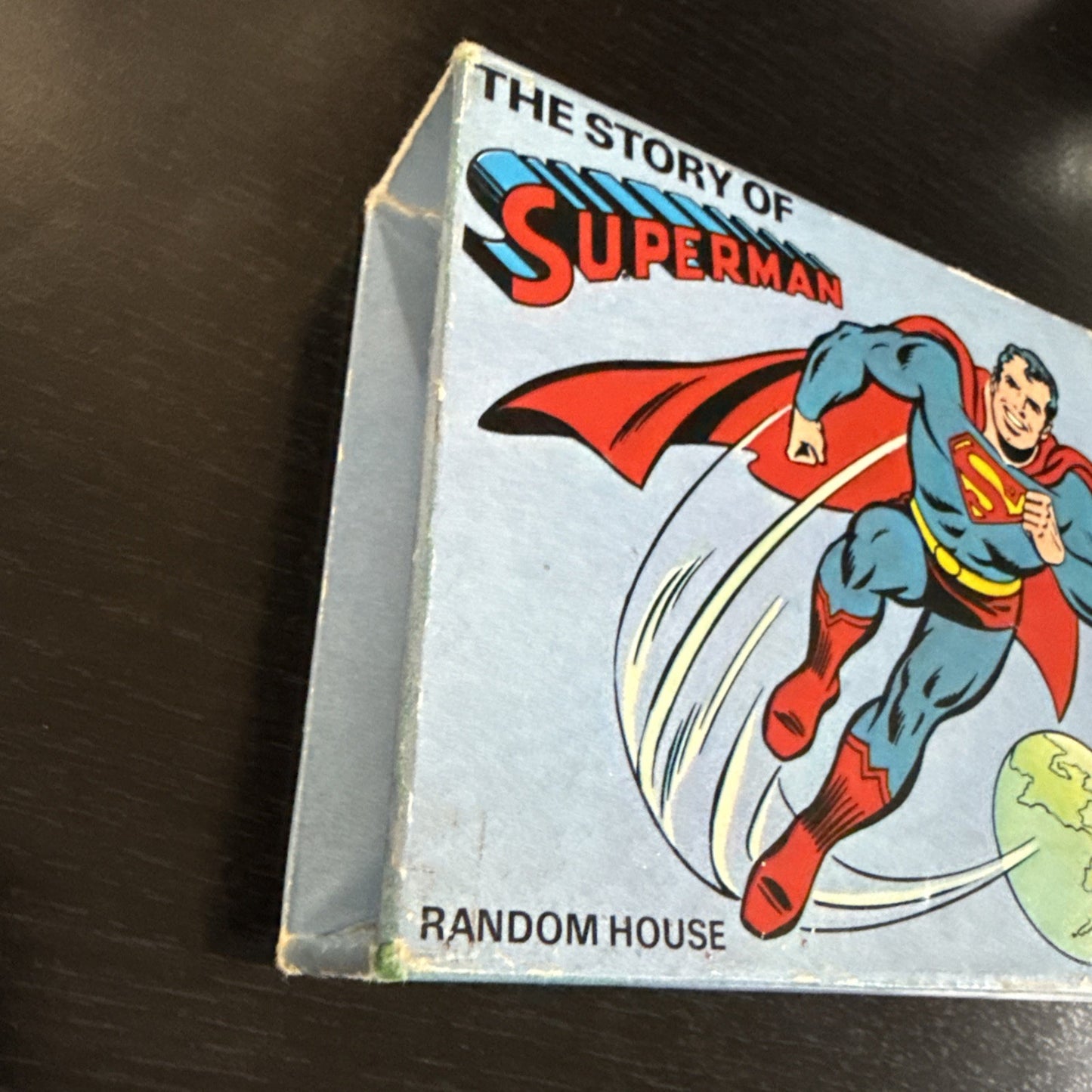 Vintage 1980 The Story Of Superman 4 Books by Random House DC Comics Mini Box