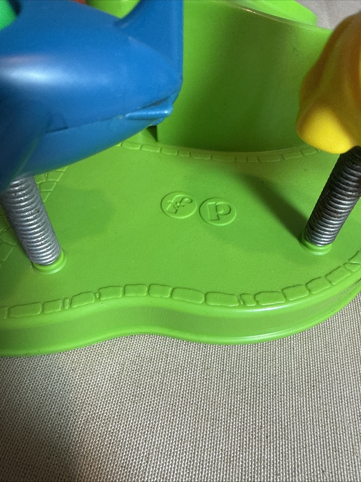 Vintage Fisher Price Little People Playground with RARE Blue Cube #2525 COMPLETE