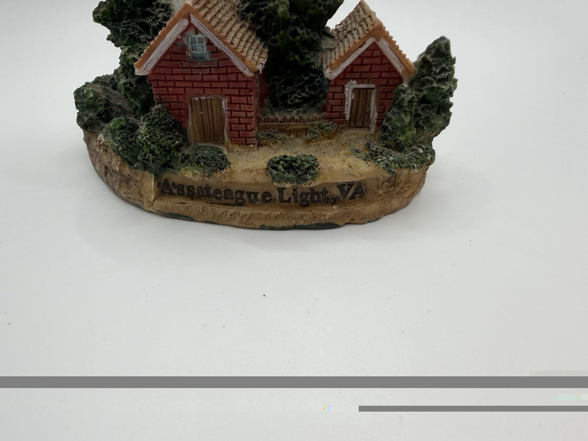 Assateague Light Virginia Lighthouse Figurine Resin Coastal Decor Souvenir