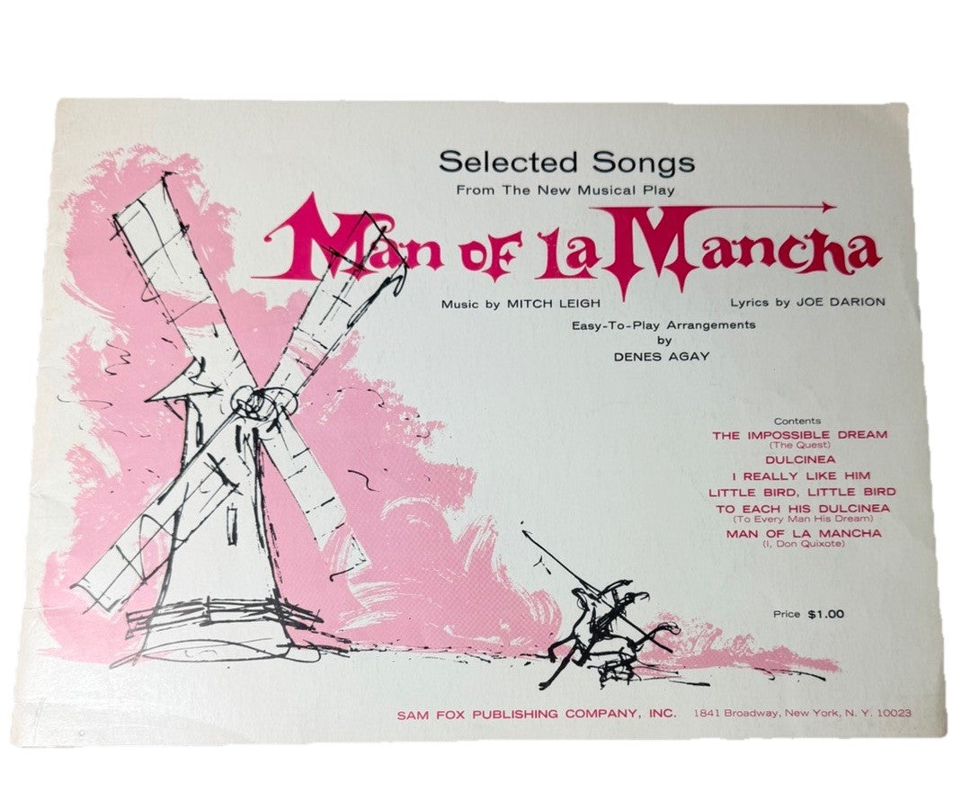 West Side Story Piano Arrangements 1960 Man Of La Mancha 1966