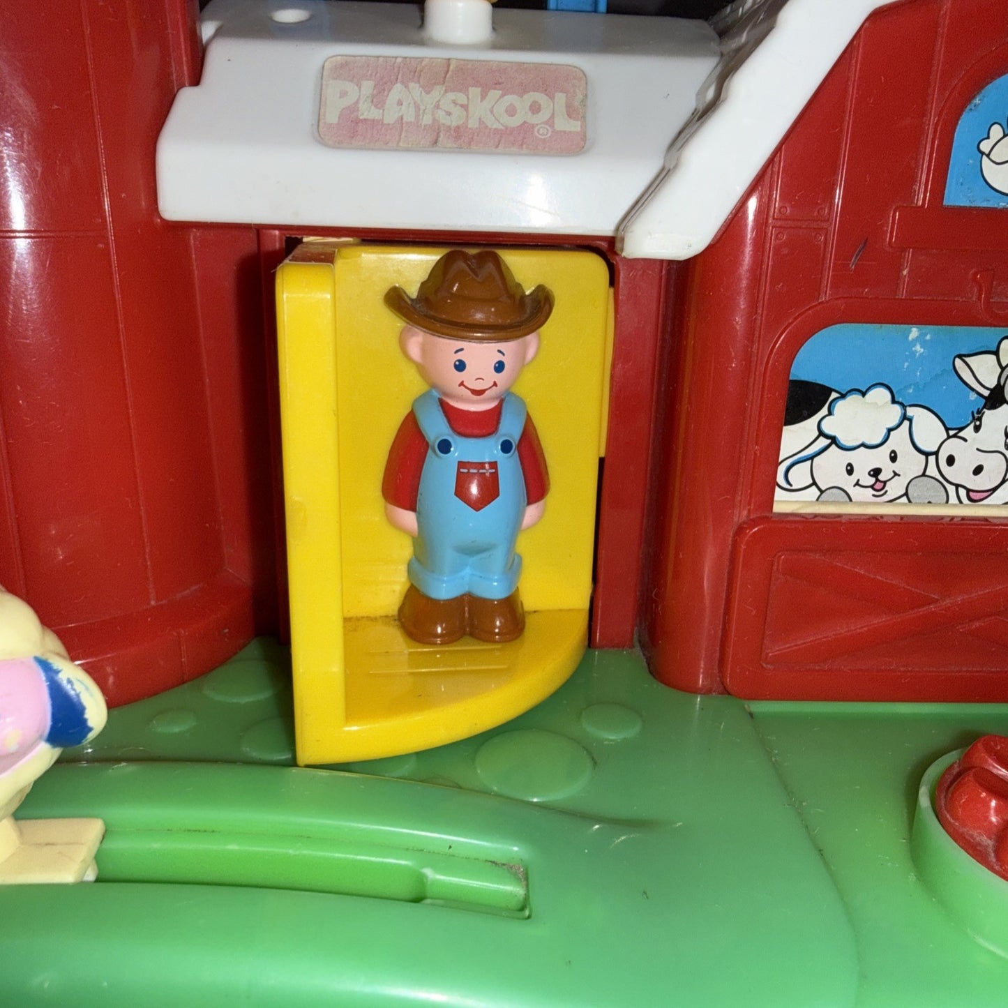 Vintage Playskool Activity Farm 1989 Pop Up Toy Take Along WORKS