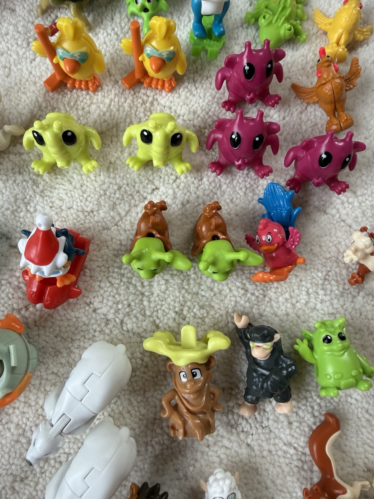 Vintage Kinder Surprise & Fast Food Toy Lot of 100+ Miniature Vehicles & Figures