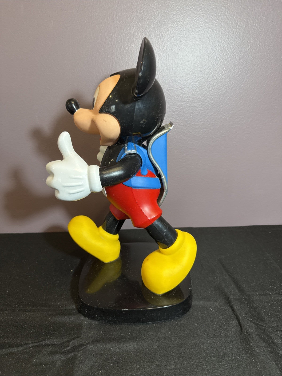 Vintage 1986 Tyco Mickey Mouse Telephone Blue Backpack 14 Inch No Phone