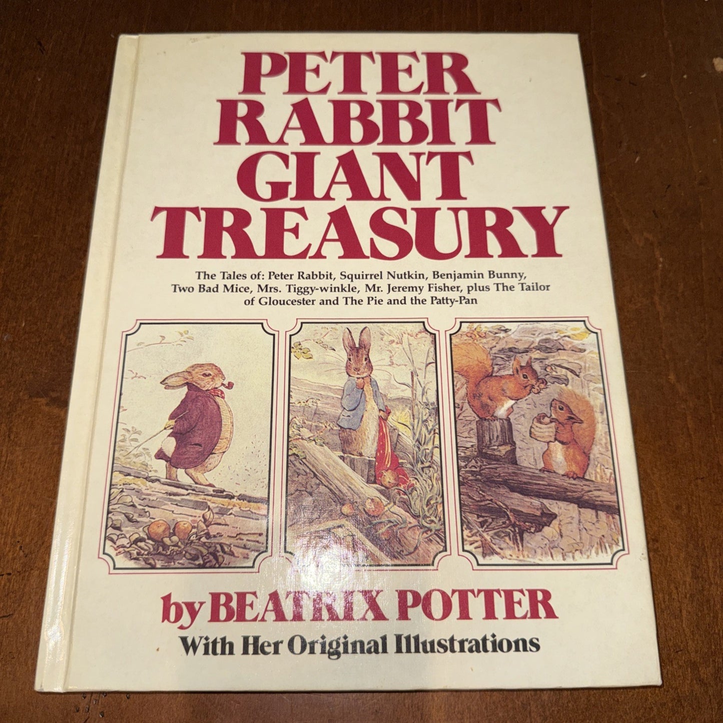 Vintage Giant Treasury Of Peter Rabbit Beatrix Potter 1980 Hardcover
