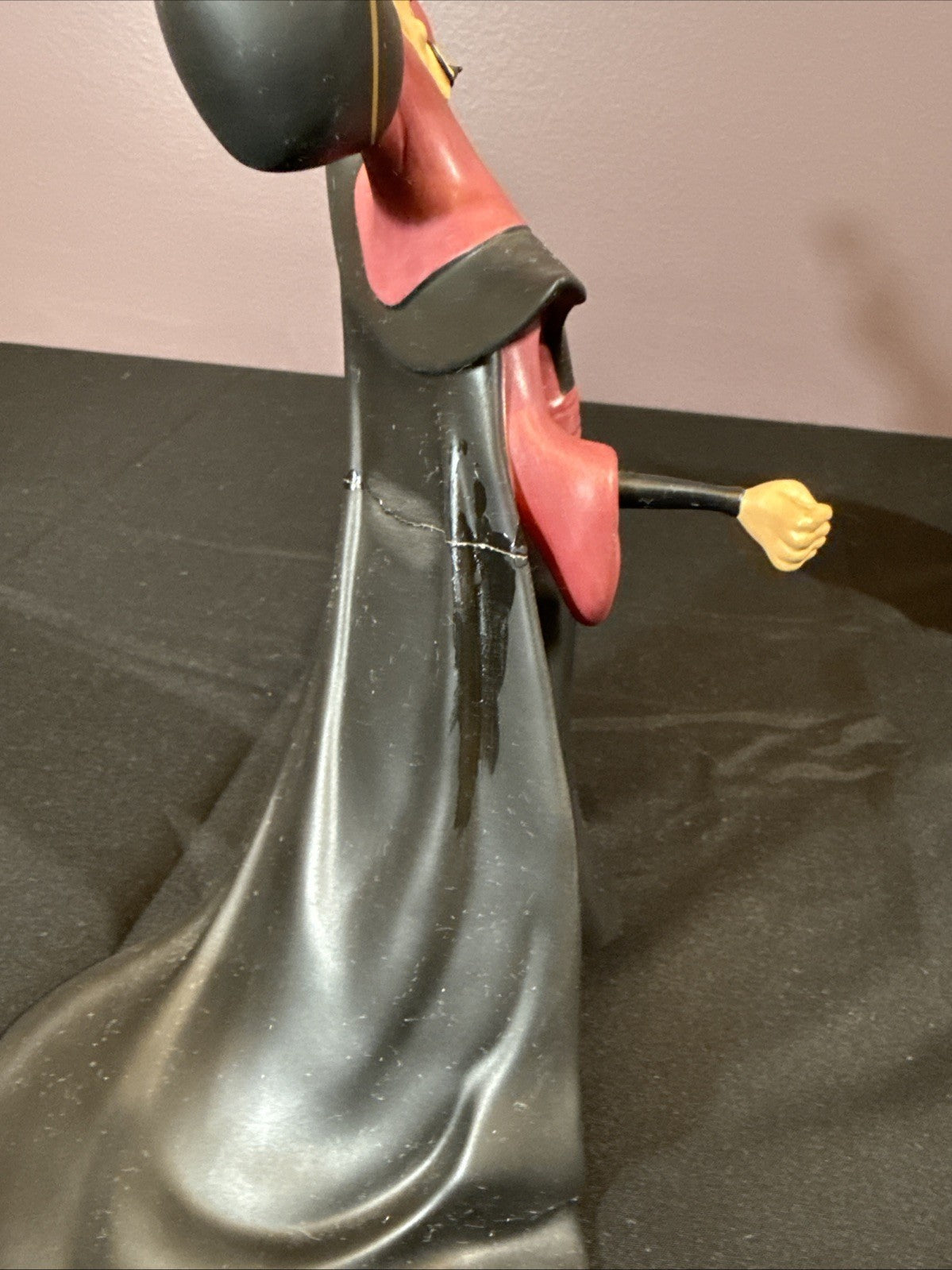 WDCC Disney Jafar Oh Mighty Evil One Figurine Aladdin Cape Damaged No COA
