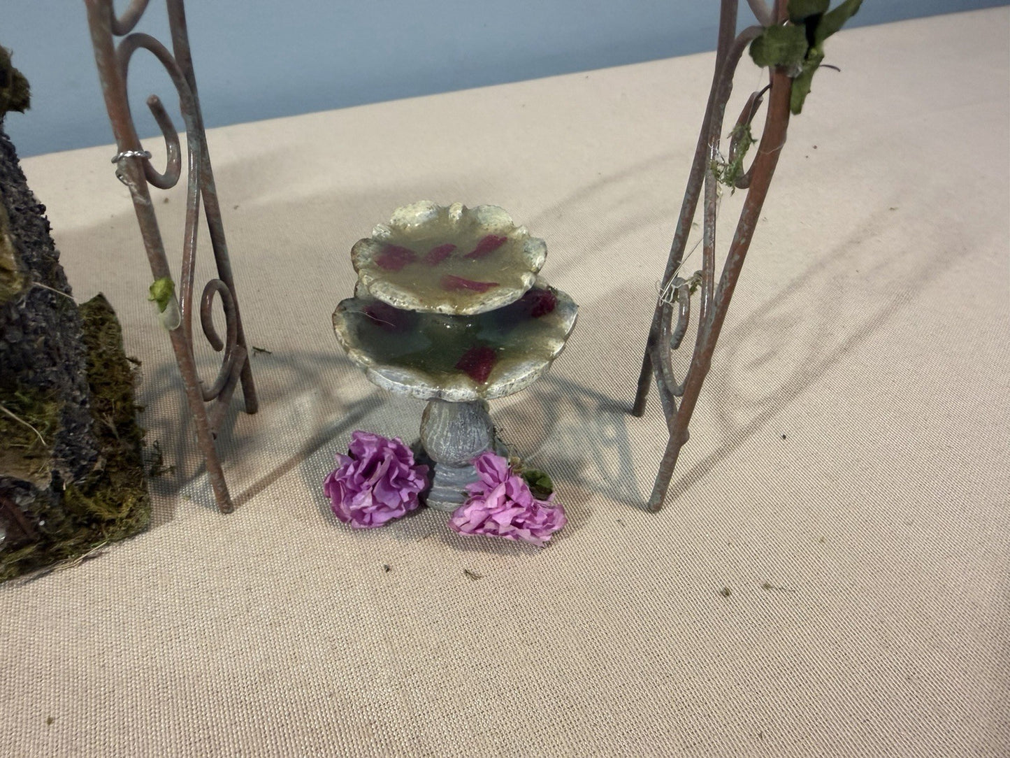 Miniature Fairy Garden Accessories Lot House Tree Arch Frog Bench Ladder Sign