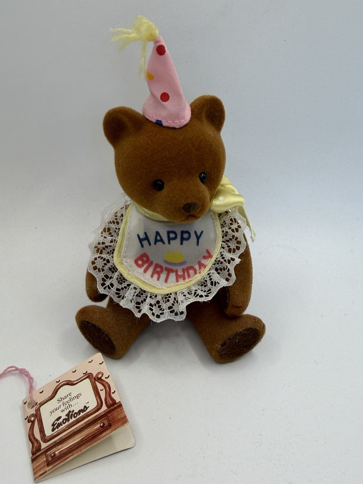 Vintage Teddy N Me Flocked Miniature Teddy Bears Figurines Collectible Toy Lot