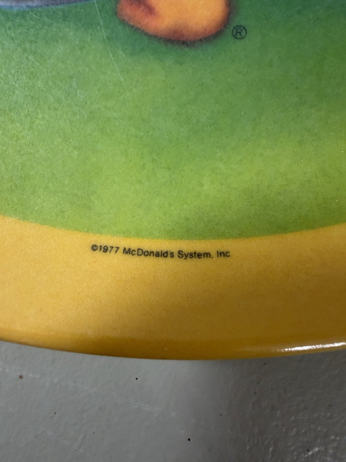 Vintage 1977 McDonalds Ronald Mayor McCheese Melamine Serving Tray Plate