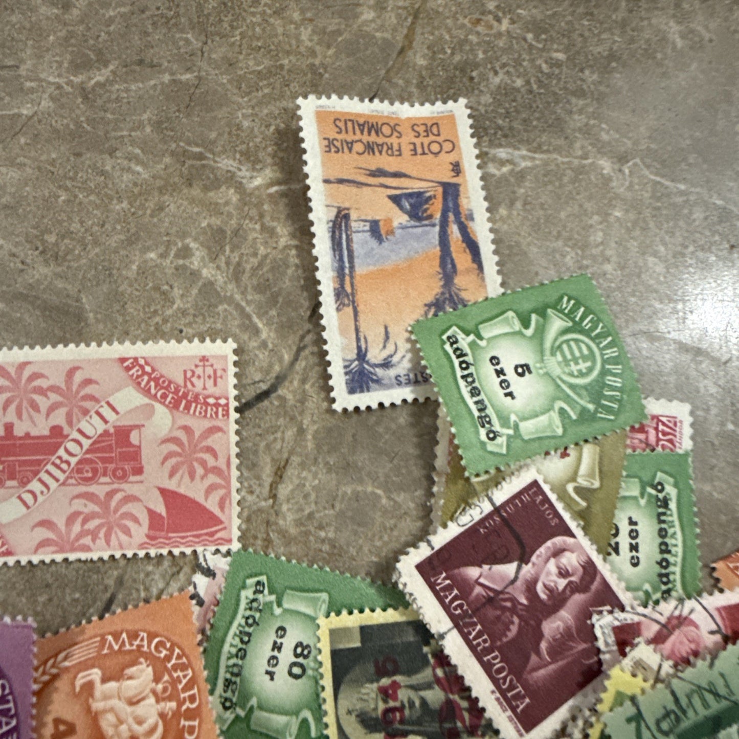 Vintage 1948 The Adventurer Stamp Album Around the World with Stamps Lot