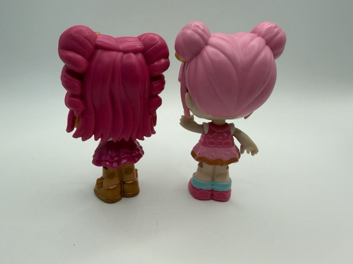Kindi Kids Minis Donatina Cindy Pops 3 Inch Bobblehead Dolls Moose Toys Lot of 2