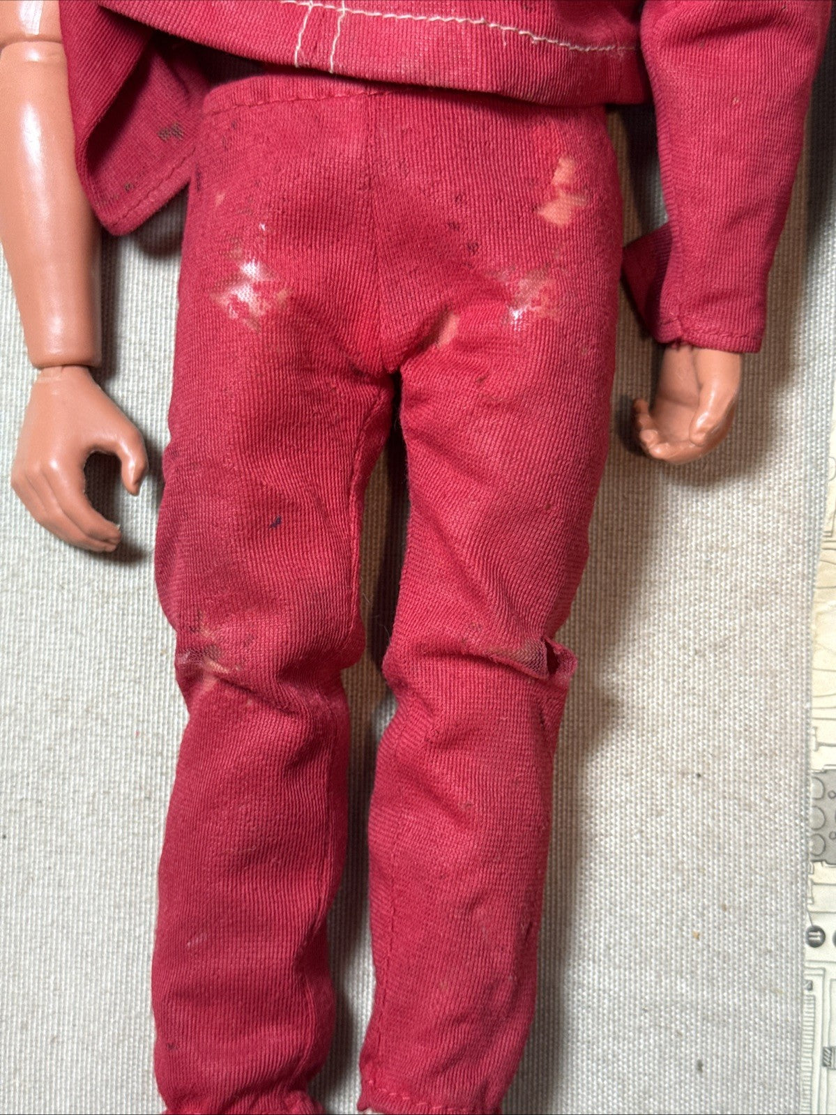 1975 Six Million Dollar Man Steve Austin Figure Outfit Repair Station Lot