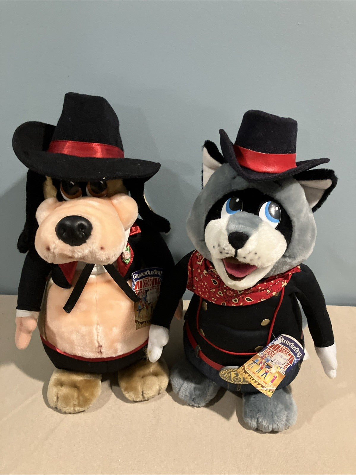 Vintage 1995 Grand Ole Opry The Butts Plush Lot of 2 Cowboy Country Characters