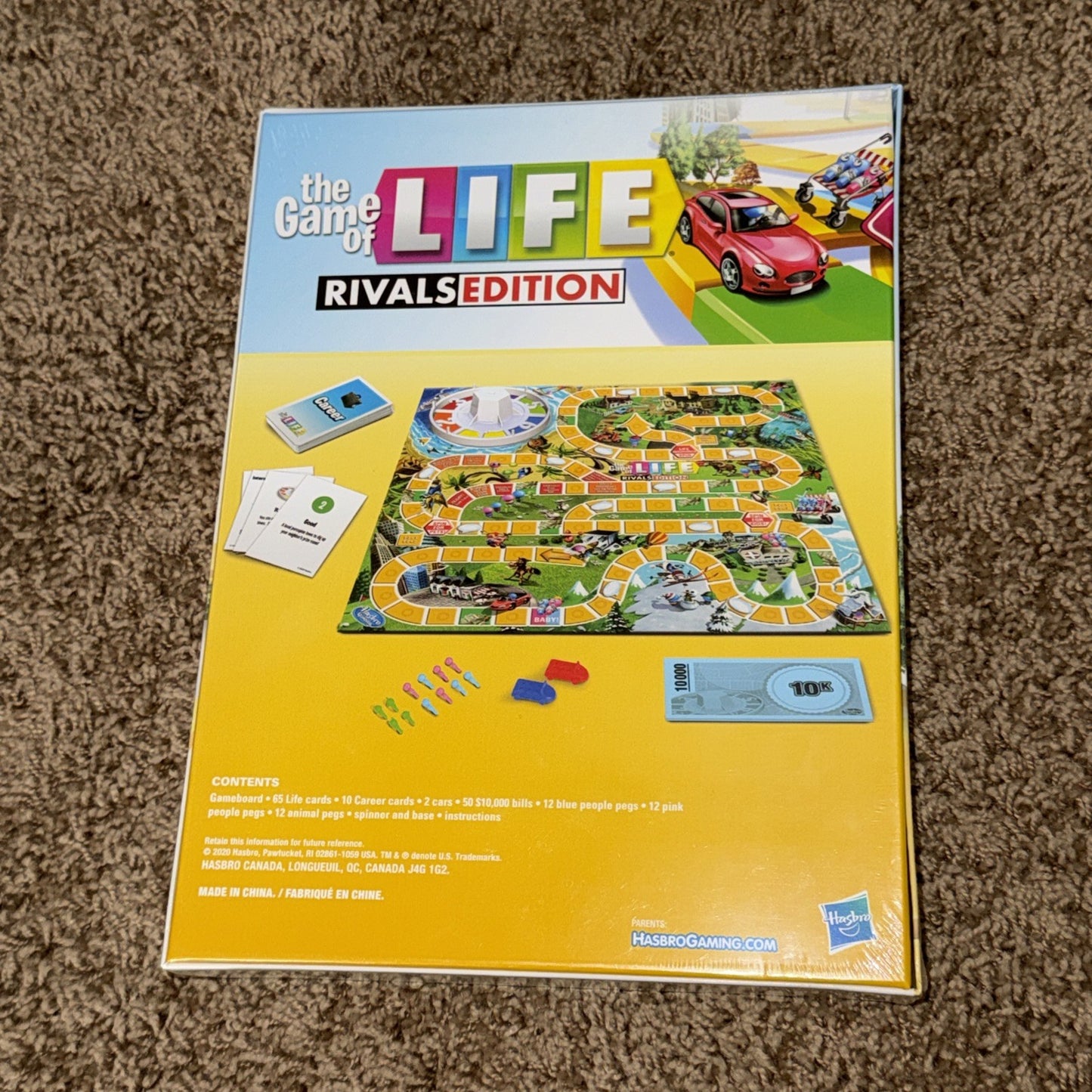 Game of Life Rivals Edition Travel Board Game 2 Player Hasbro - NEW