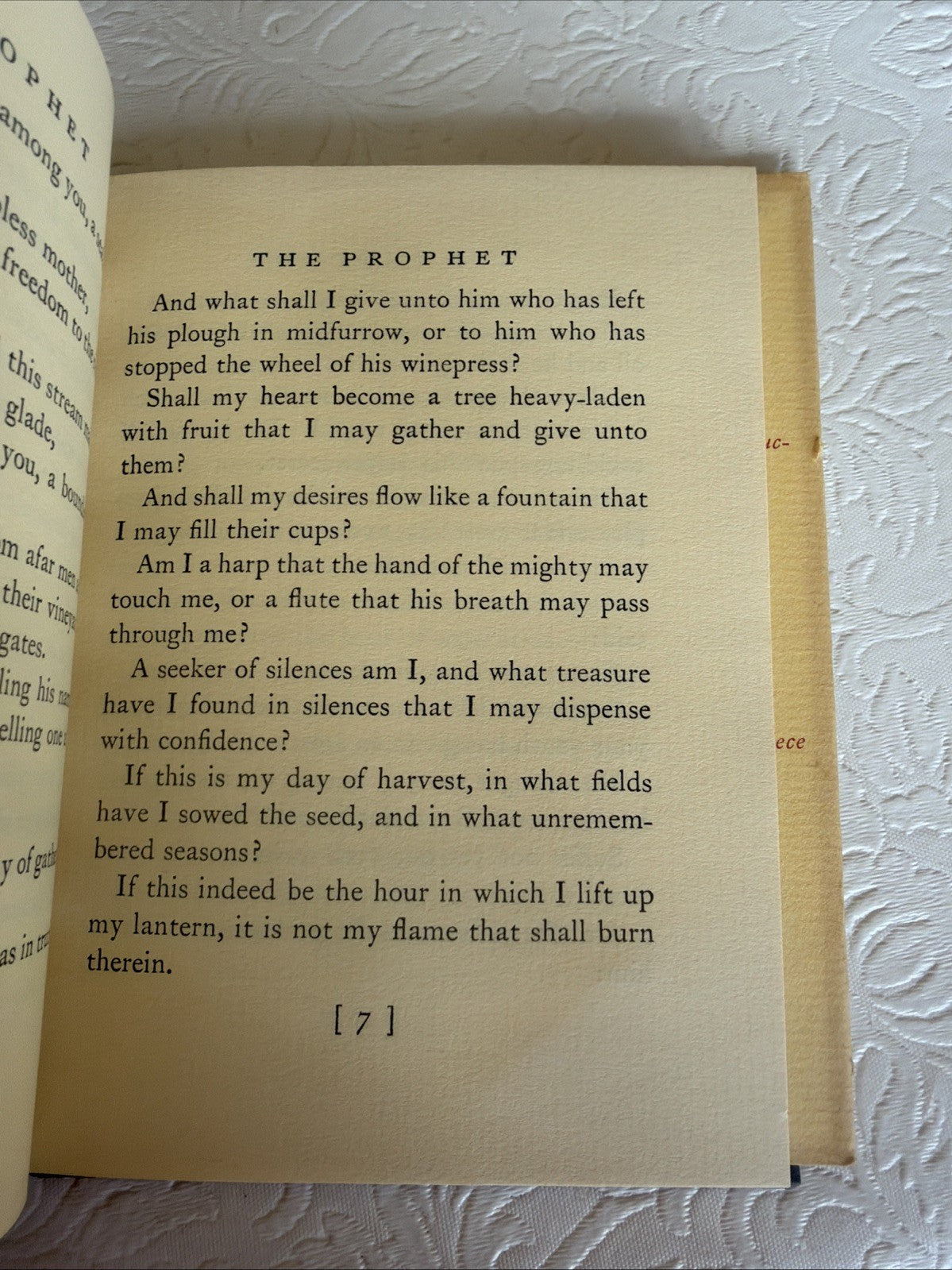 The Prophet Kahlil Gibran 1967 Pocket Edition Book Dust Jacket Spiritual Fiction