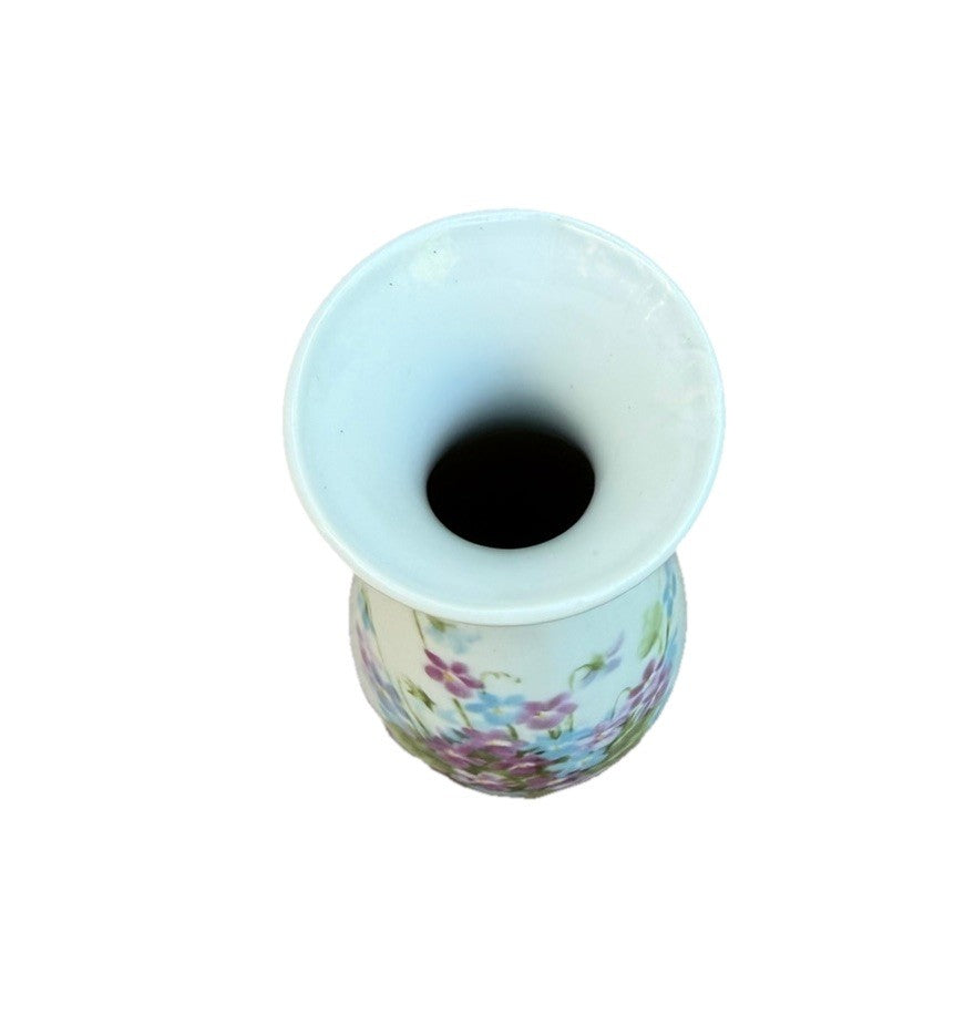 Vintage Helen Steiner Porcelain Rice Vase Gibson Greetings Japan 6.5 Floral Vase