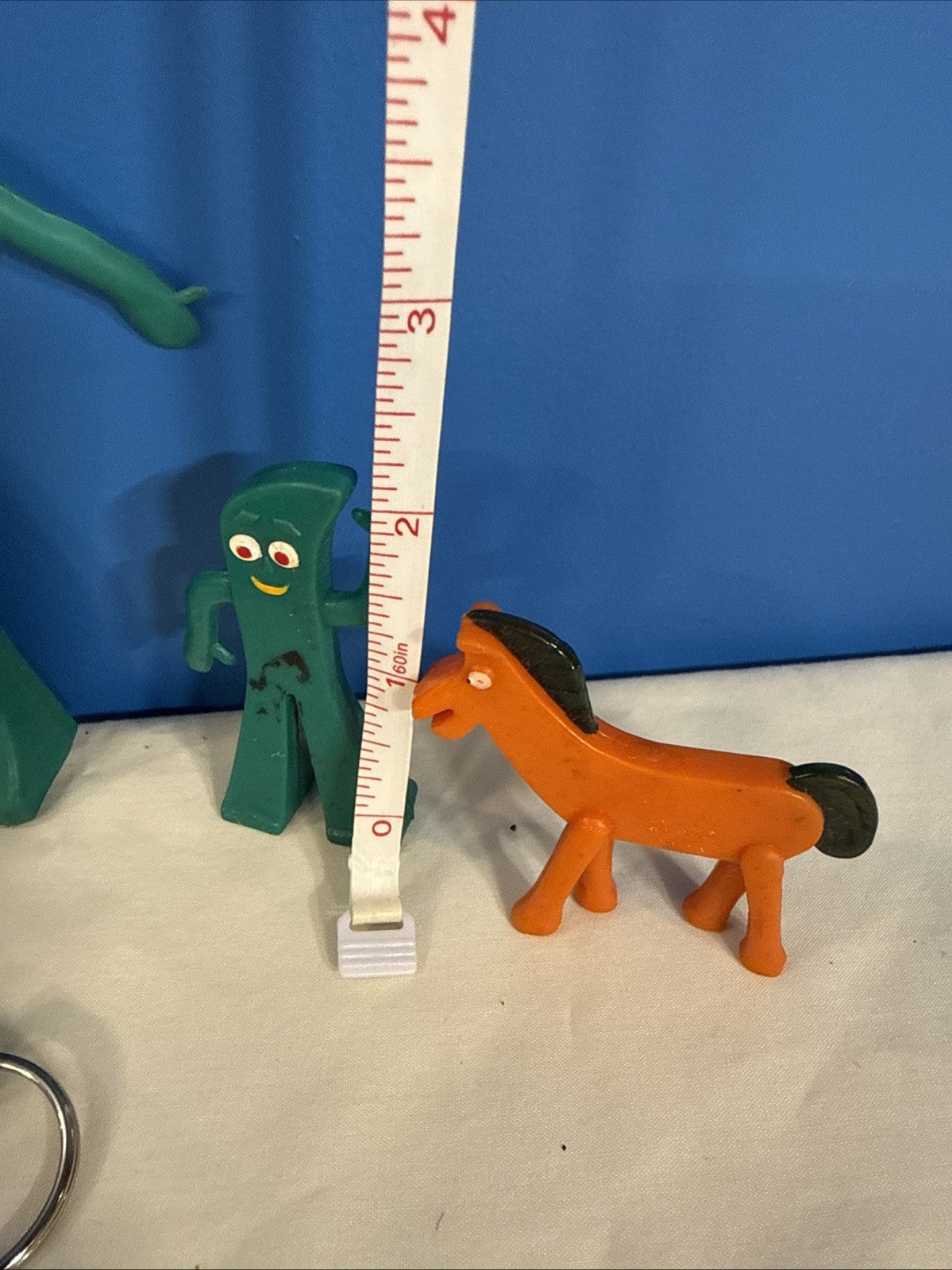 Vintage Gumby Figures Prema Toys Hong Kong Bendable Characters 1980s Lot of 6