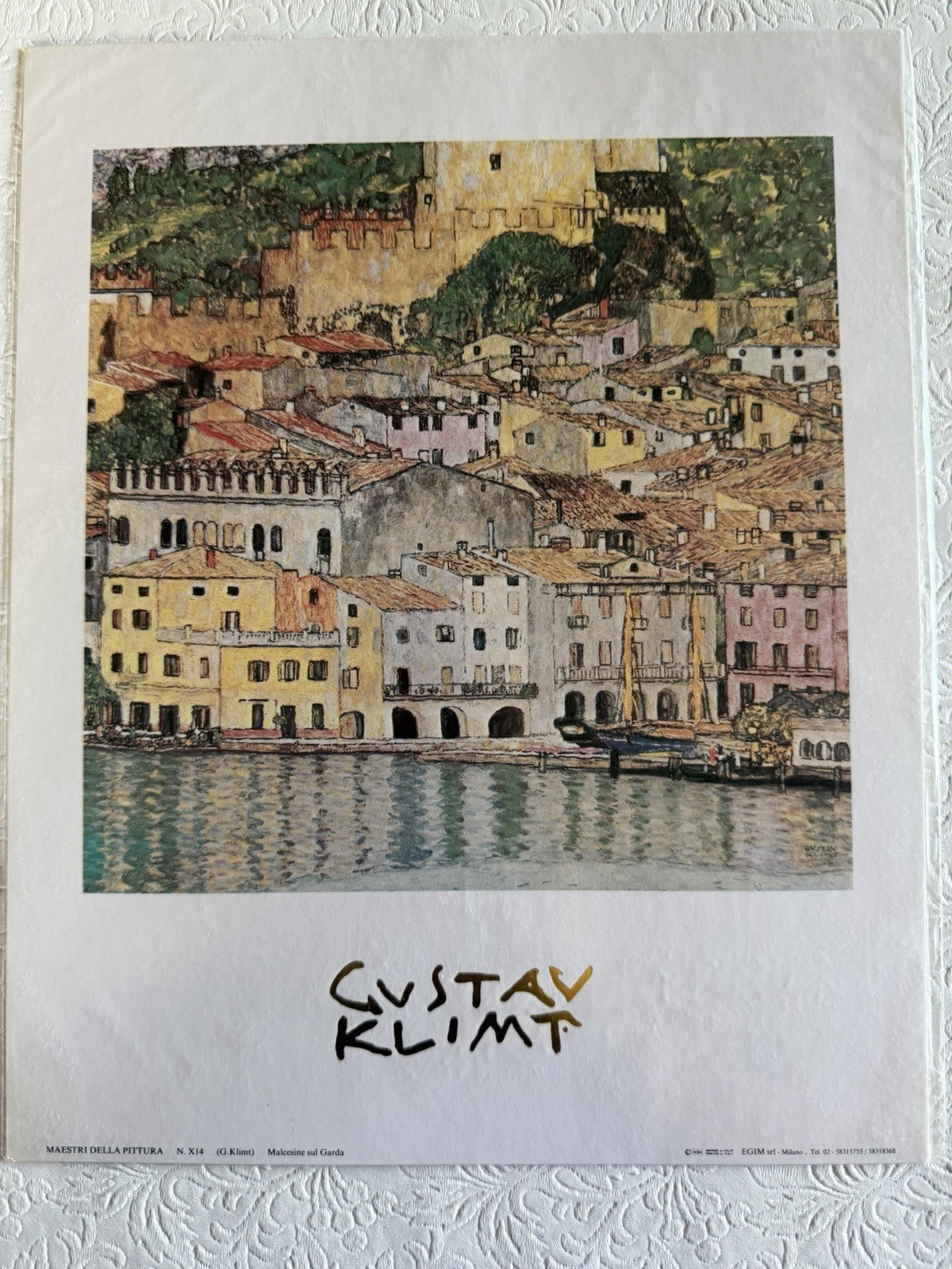 Maestri Della Pittura Art Prints Set 8 Renoir Cezanne Klimt Pissarro 24x30cm