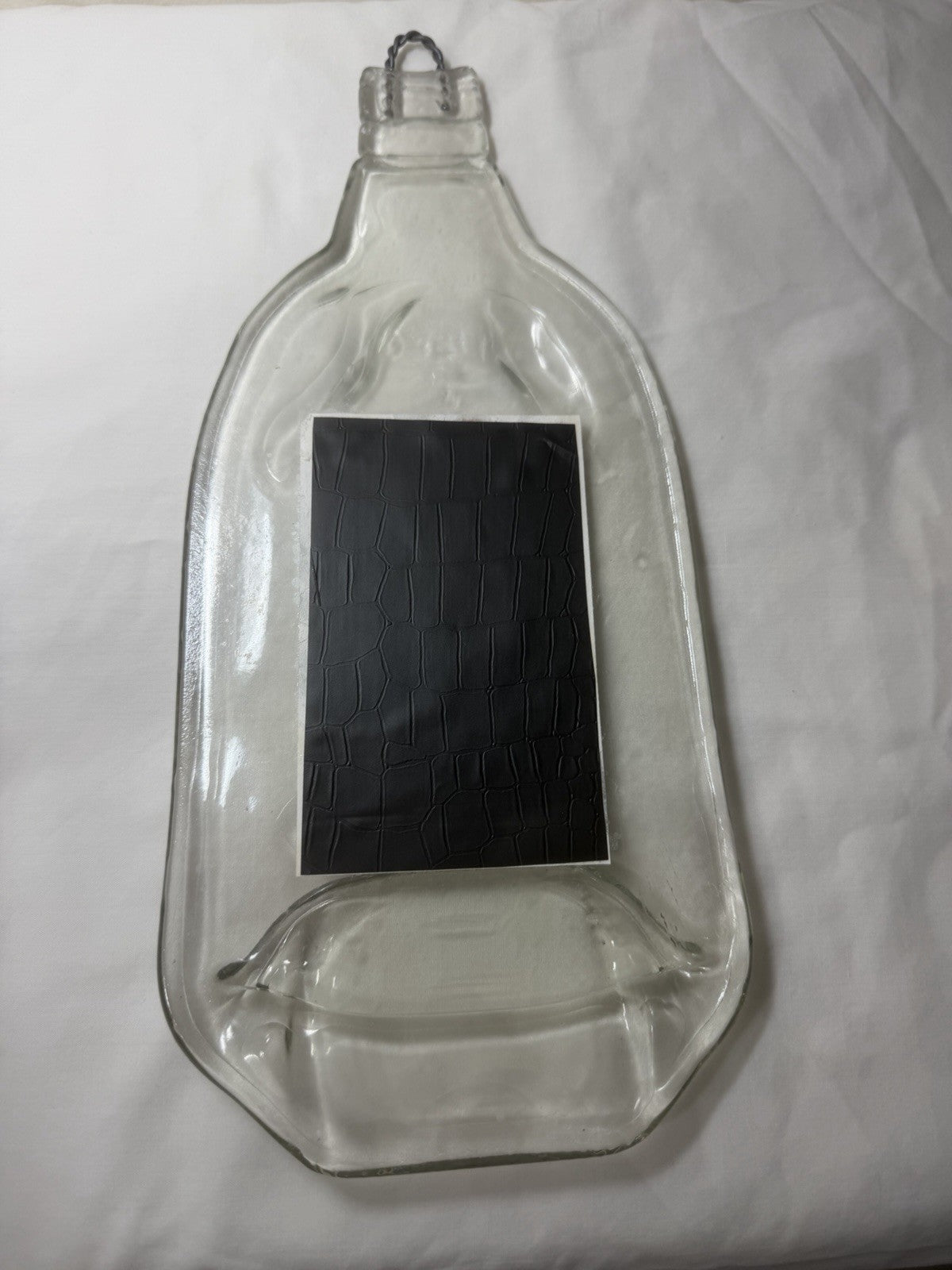 Beefeater 1820 Dry Gin Flattened Glass Bottle Wall Hanging Decor 13x5.5