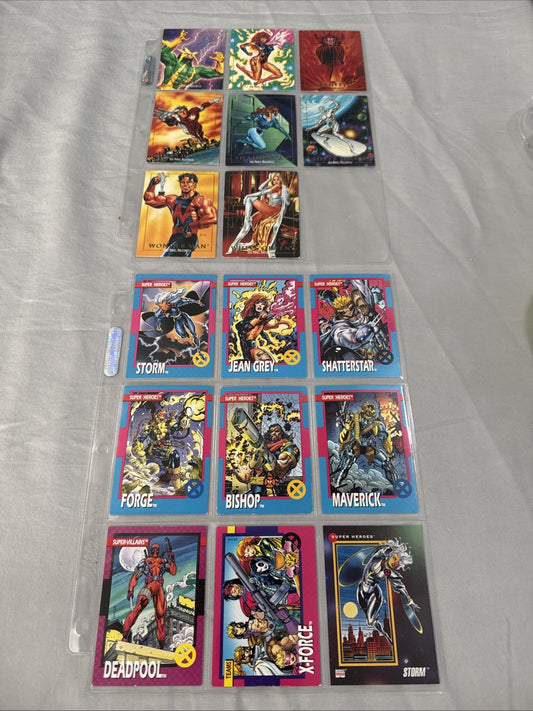 1992 Marvel Joe Jusko Masterpieces X Men Cerebro Scan 17 Card Art Lot
