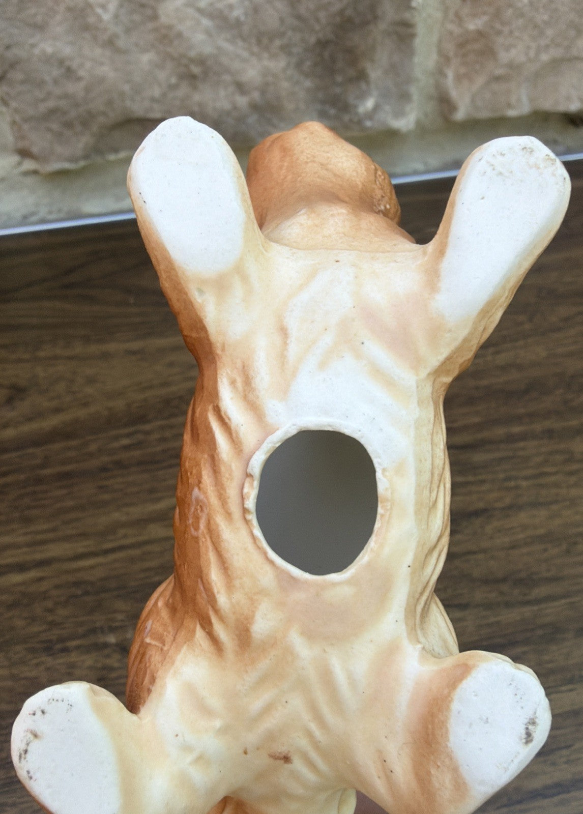 Vintage Ceramic Squirrel Wall Climber Figurines Hand Painted Pair