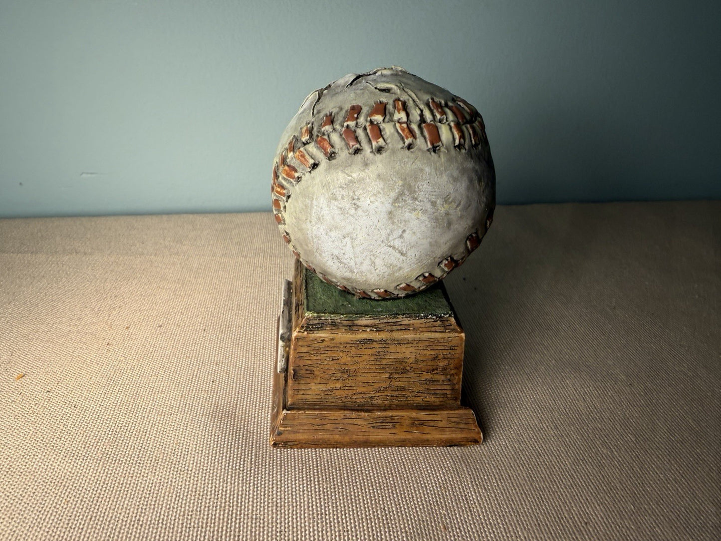 Vintage Commemorative Baseball Trophy Figurine Desk Display C 1936 Baseball
