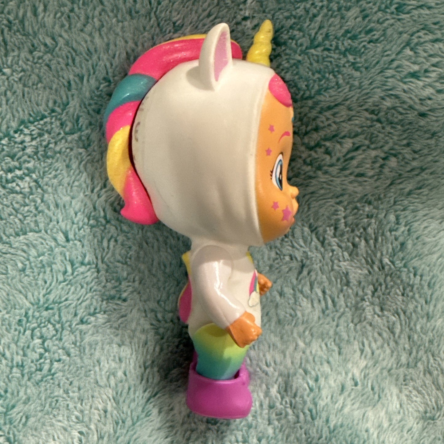 Cry Babies Lot Of 4 5" Doll Magic Tears Unicorn Dalmatian Dinosaur Apple So Cute