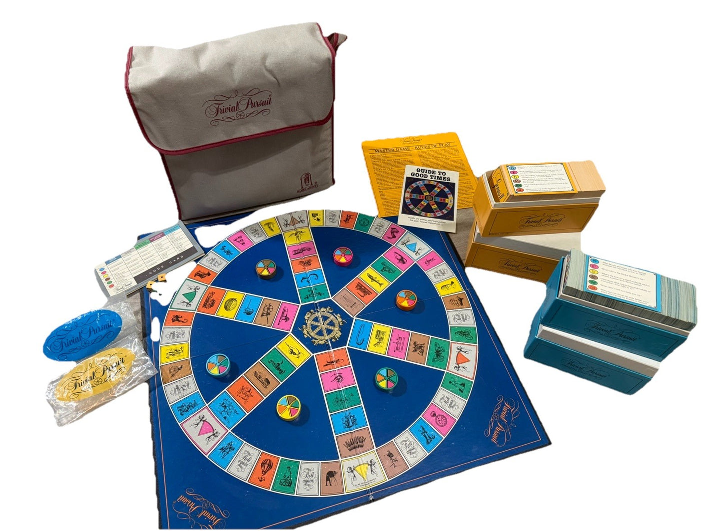 Trivial Pursuit Genius Ed. Young Players 1984  & Sports Ed. 1981 VTG Lot of  2