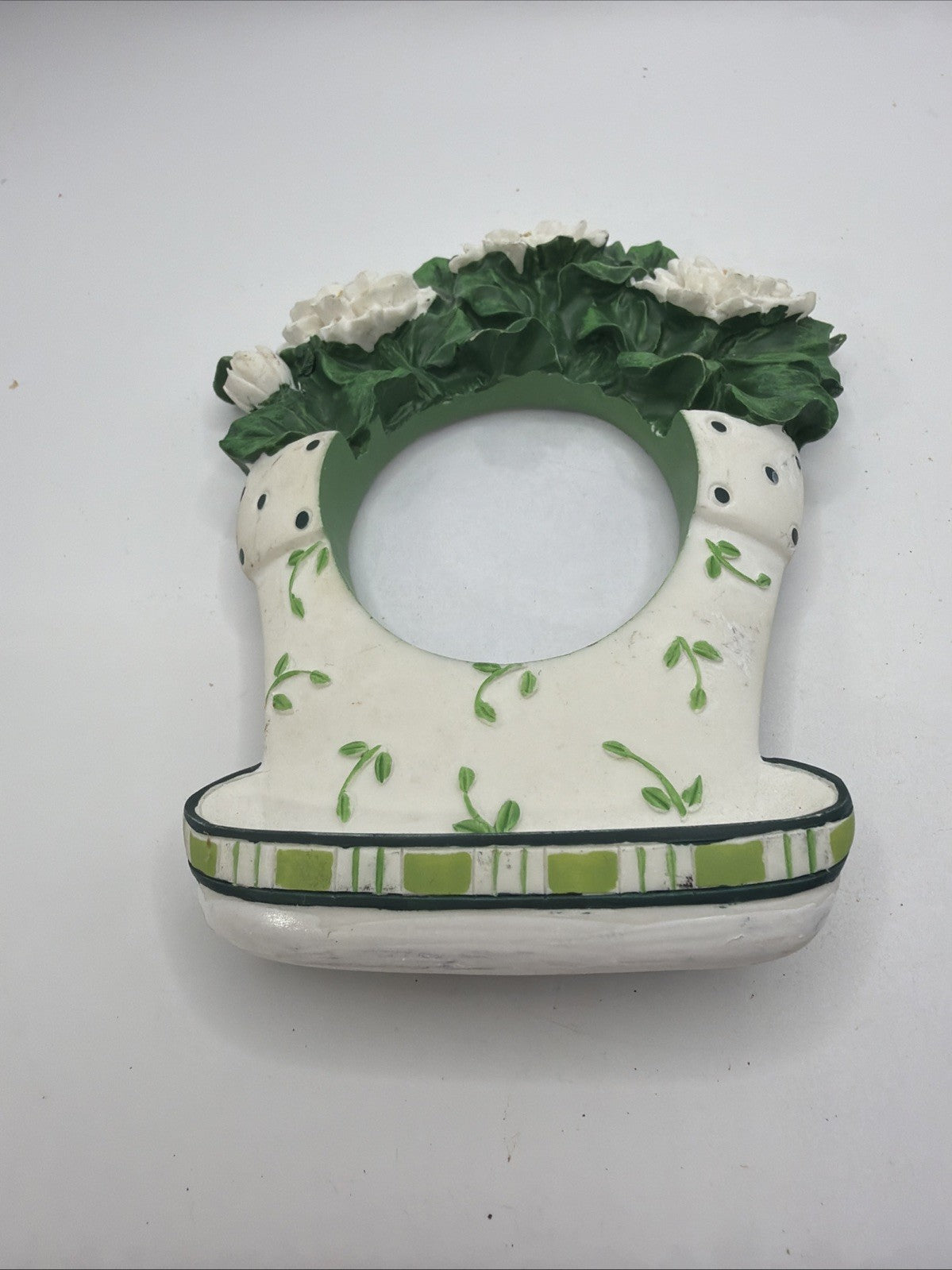 Twos Company Mini Picture Frame Flower Pot 1.75 Inch Decorative