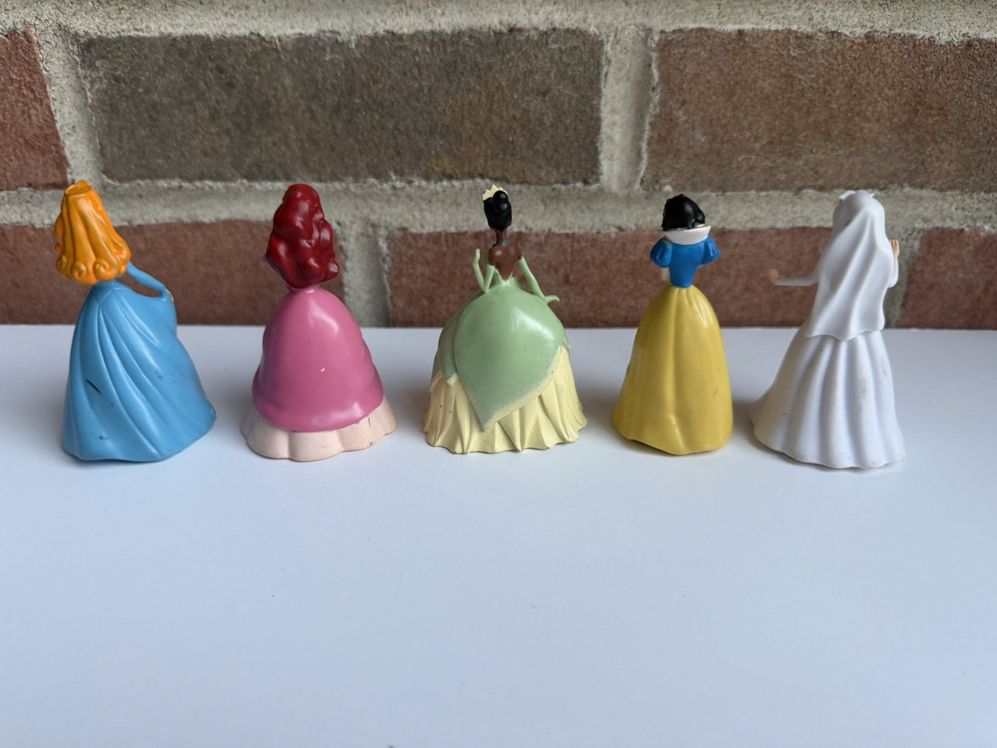 Disney Princess Cake Topper Figure Lot Ariel Tiana Cinderella Aurora Snow White