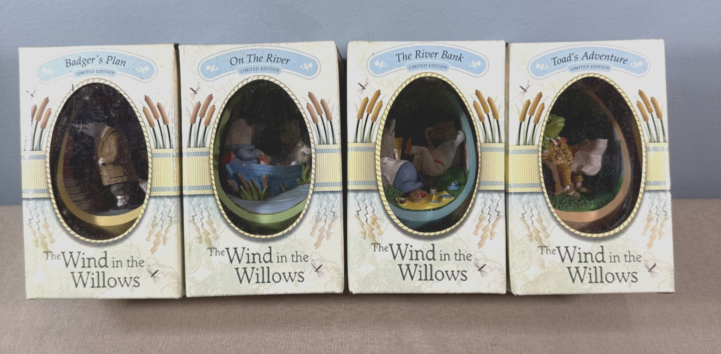 Wind in the Willows Figurine Complete Set 4 Limited Edition New in Box NIB