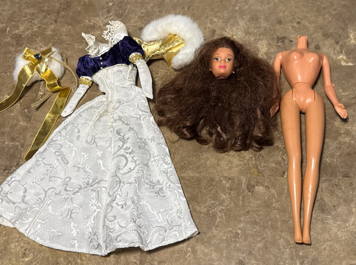 TLC 2001 Princess of the Renaissance Barbie - Damaged Neck - Includes Full Gown