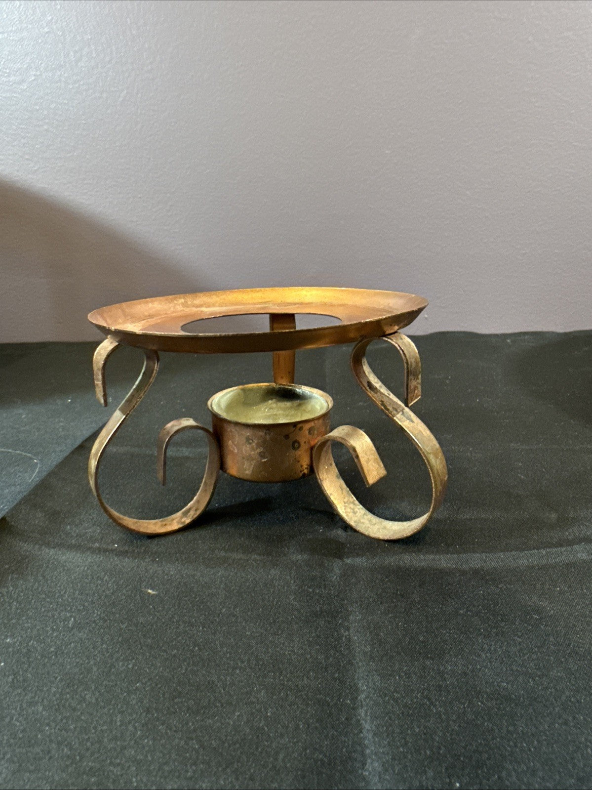 Vintage Solid Copper Buffet Chaffing Dish And Warmer Bowl Set of 3 Pieces