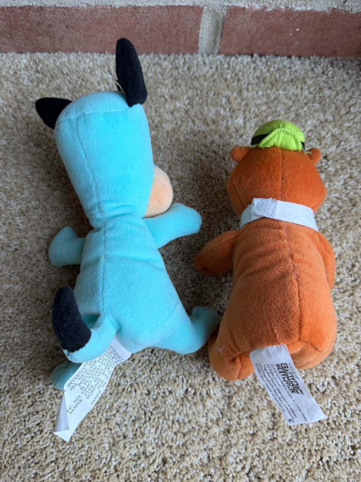 Vintage Hanna Barbera Plush Lot Yogi Bear Huckleberry Hound Ranger