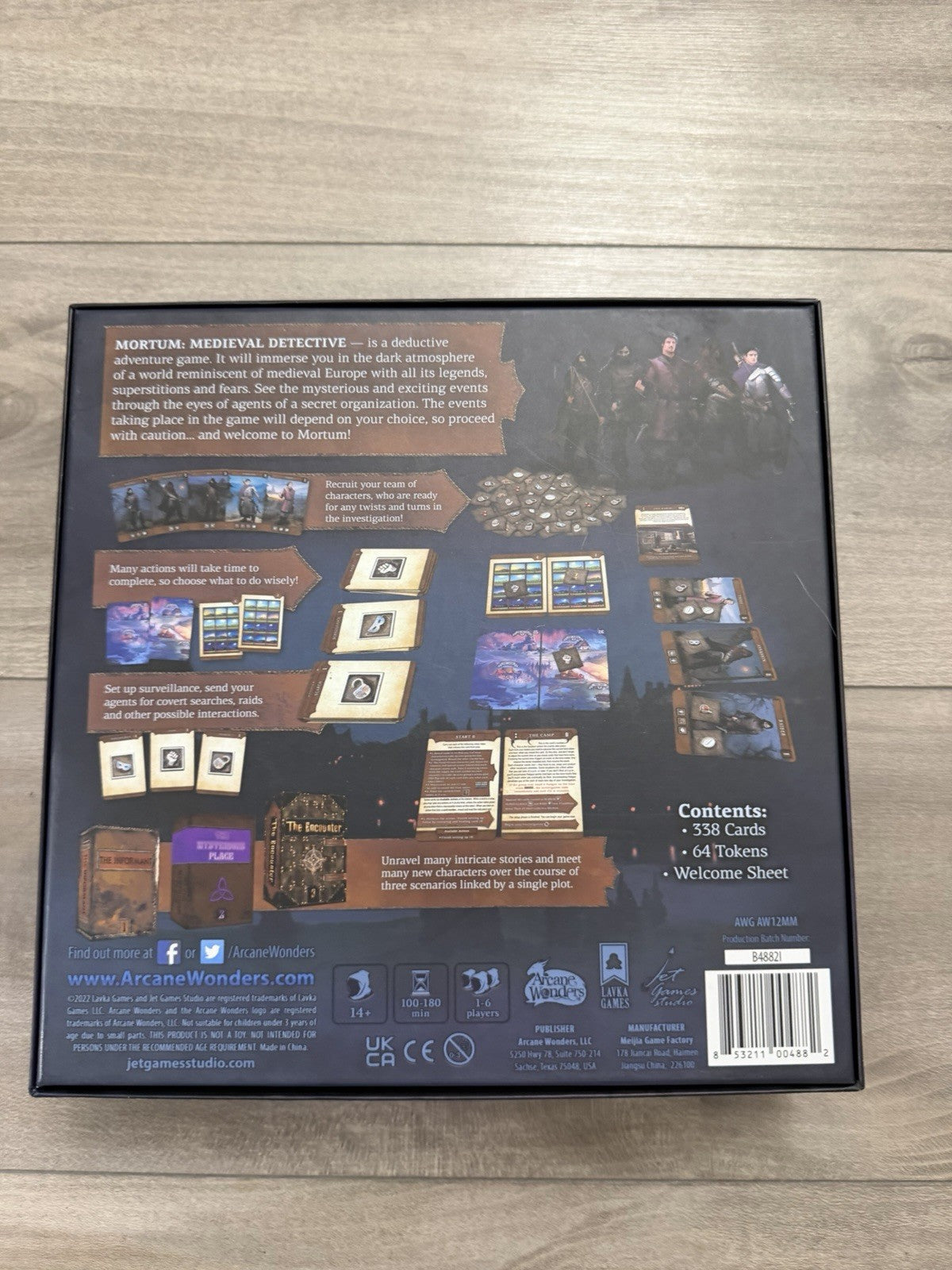 Mortum Medieval Detective Board Game Arcane Wonders Story Investigation