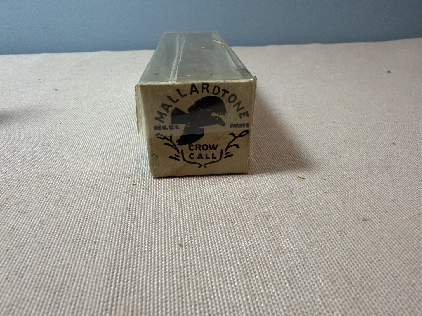 Vintage Mallardtone Wooden Crow Game Call Original Box Moline Illinois Hunting