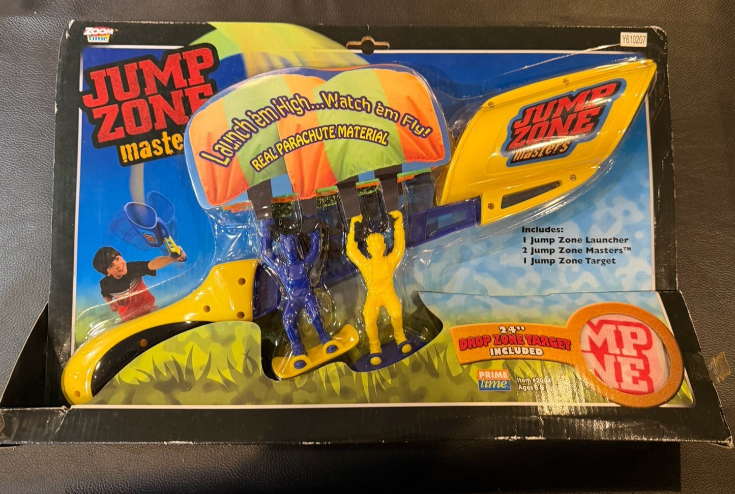 2005 Prime Time Toys Jump Zone Masters Parachute Launcher Sealed NOS