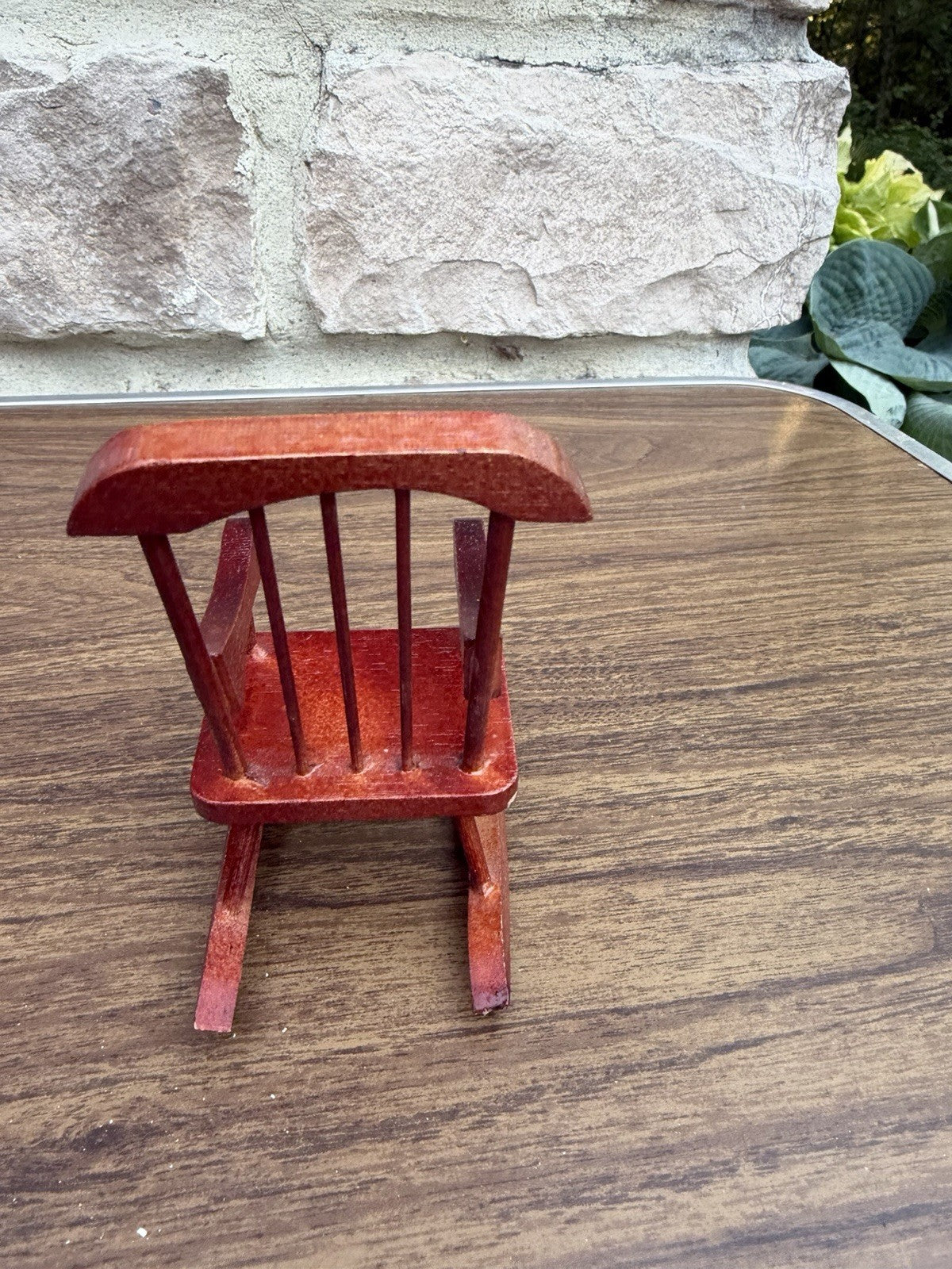 Vintage Dollhouse Rocking Chair Lot 3 Wooden Miniature Furniture 4"