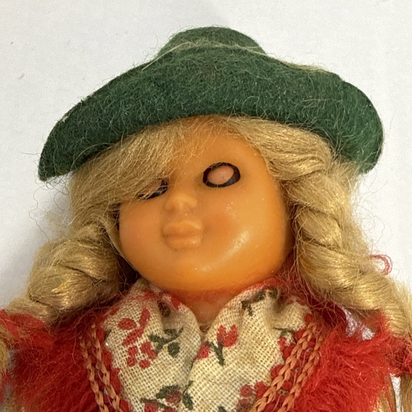 Vintage German Doll Damaged Missing Legs & Arm Needs Repair 6"
