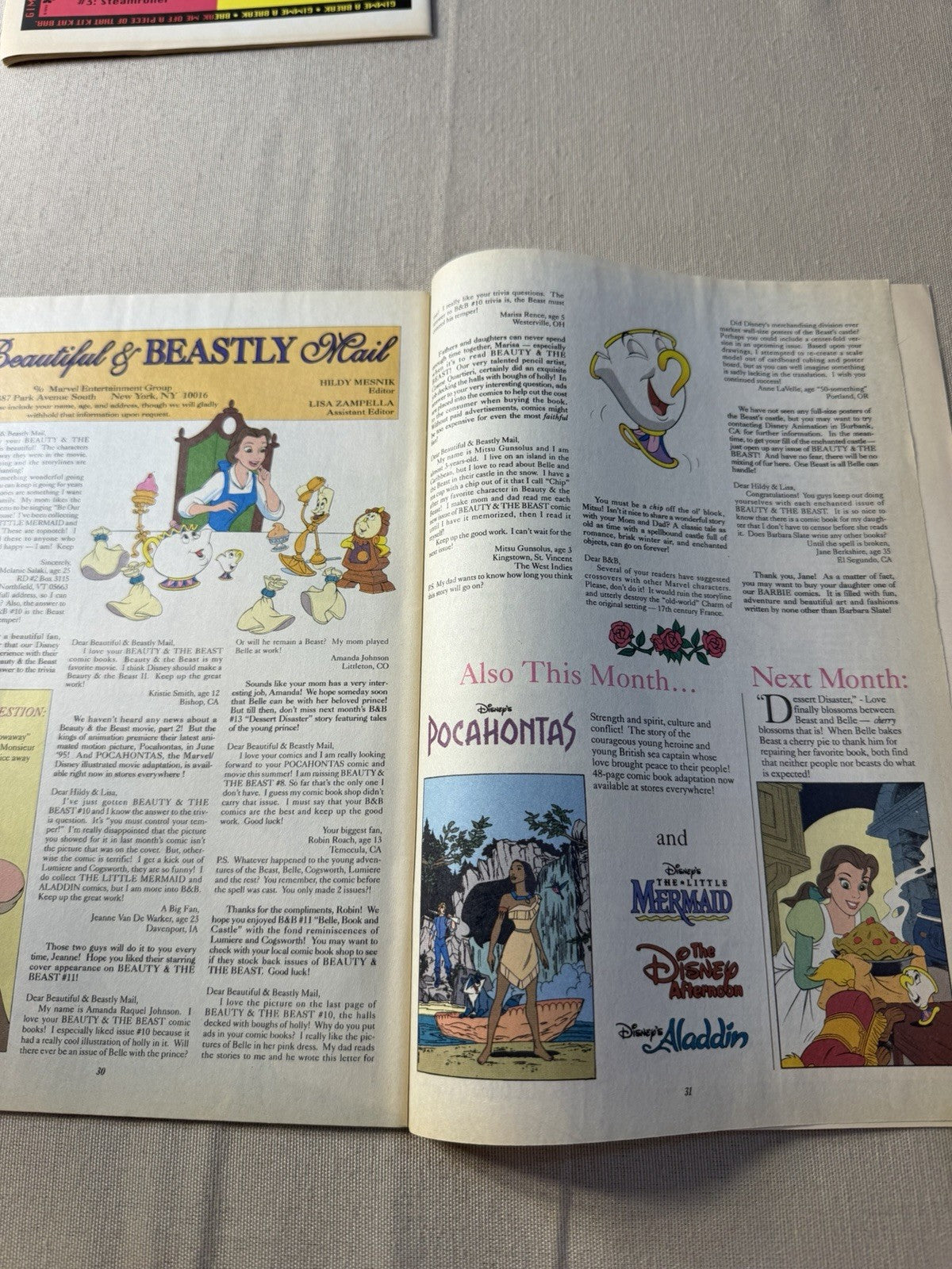 Disney Beauty Beast Comics Figures McDonalds Tea Set Vintage Toy Collection Lot