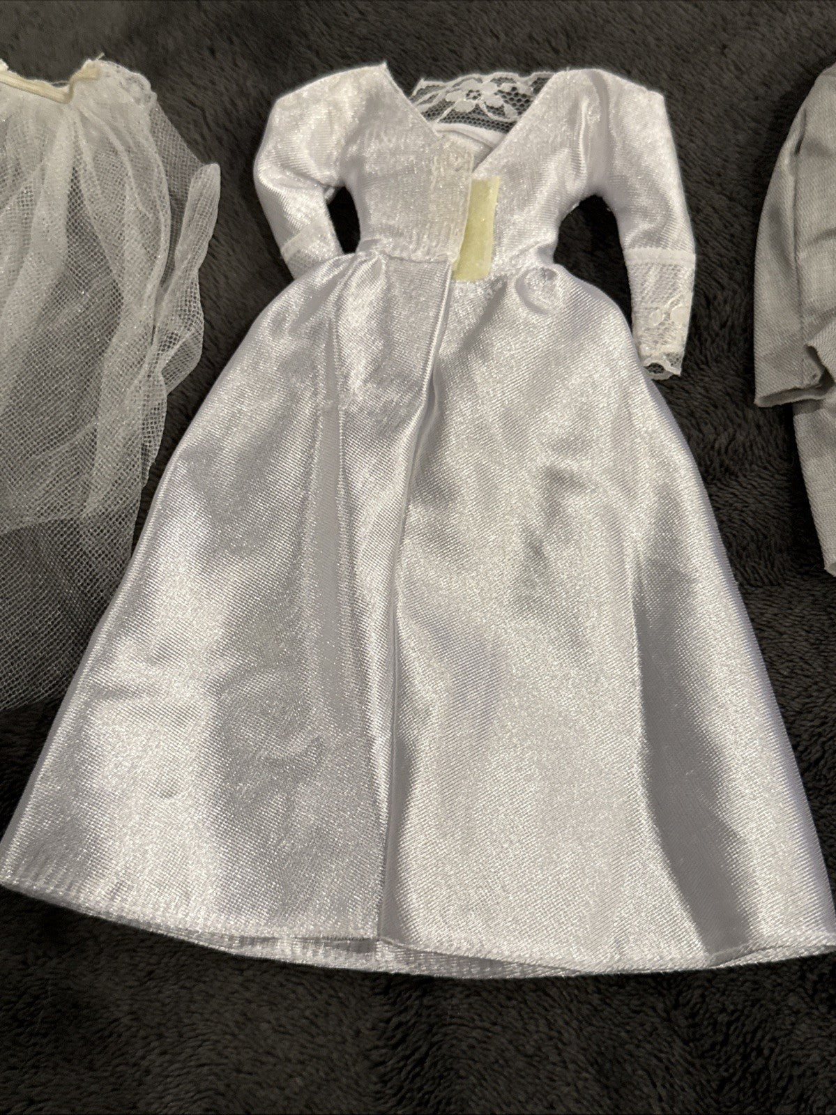 Vintage 1980s Barbie Ken Wedding Fashion Lot Bridal Gown Veil Tuxedo Shoes